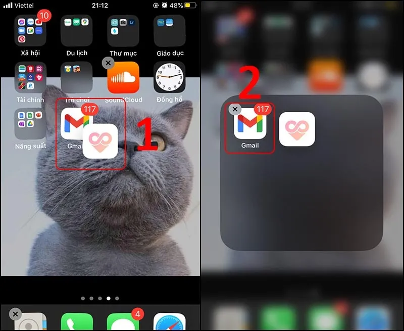 Tiến hành cách thêm thư mục trên iPhone nhanh