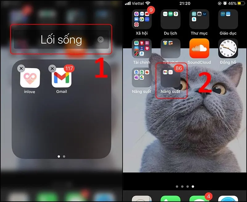 cách tạo thư mục trên màn hình iPhone nhanh