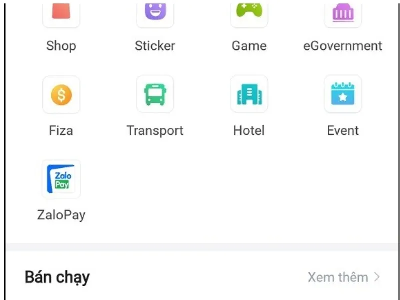 Cách tắt thông báo sinh nhật trên Zalo vào phần “Cài đặt”