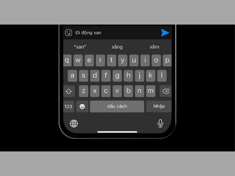 Apple đã tối ưu tính năng Tiên đoán nhưng chưa thực sự tốt với việc soạn tiếng Việt