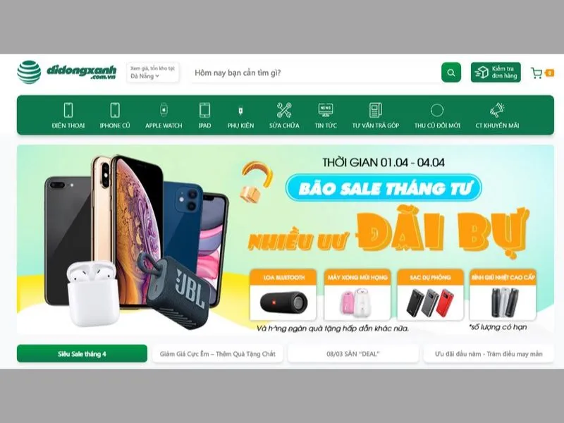 Di Động Xanh - Lựa chọn mua sắm SmartPhone lý tưởng hàng đầu 