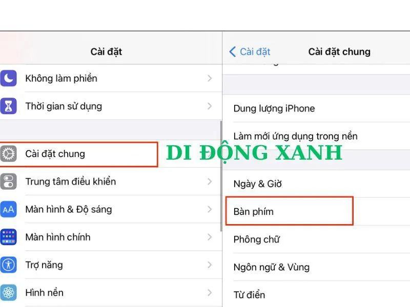 cách tắt viết hoa trên bàn phím điện thoại iphone