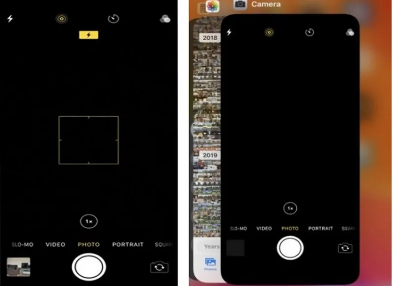 Lỗi màn hình full đen khi sử dụng camera 