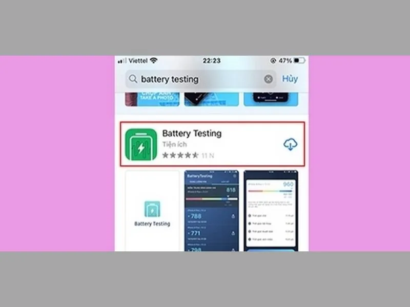 Cách test pin iphone bằng ứng dụng thứ ba