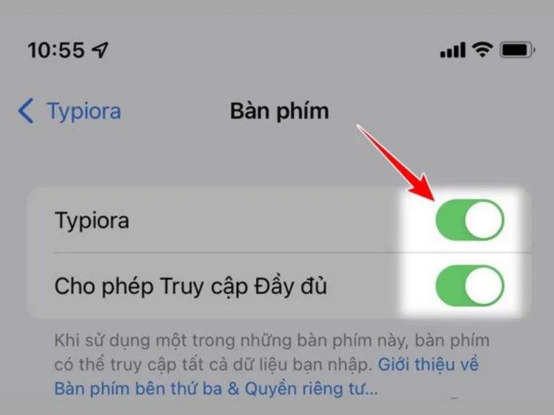 Cung cấp quyền truy cập cho ứng dụng