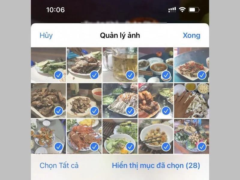 Xóa những ảnh không muốn làm ảnh nổi bật