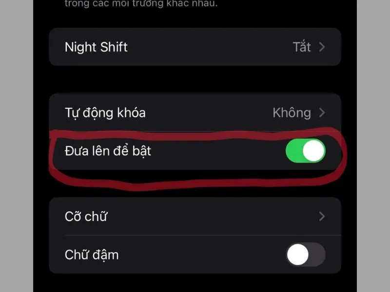 Tắt chế độ “Raise to Wake” để tiết kiệm pin cho iphone 13 pro max nhanh