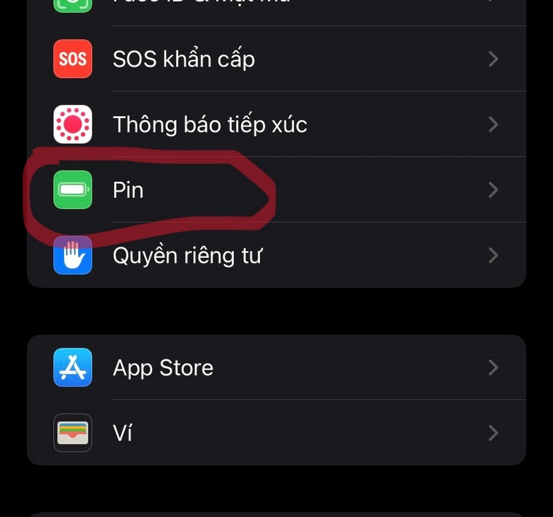 chon battlery, cach tiet kiem pin cho iphone 13 pro max
