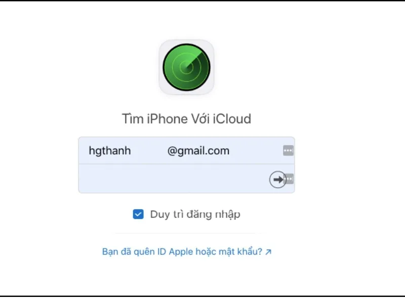 Đăng nhập tại website