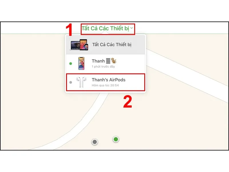 Chọn vào mục “Tất cả các thiết bị”