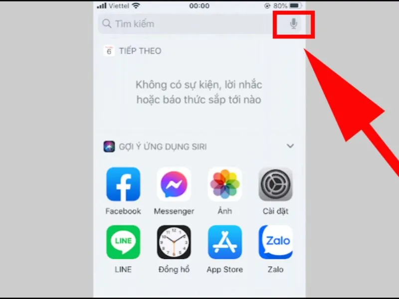 Lướt sang trái rồi chọn icon Micro rồi bắt đầu nói để tìm kiếm