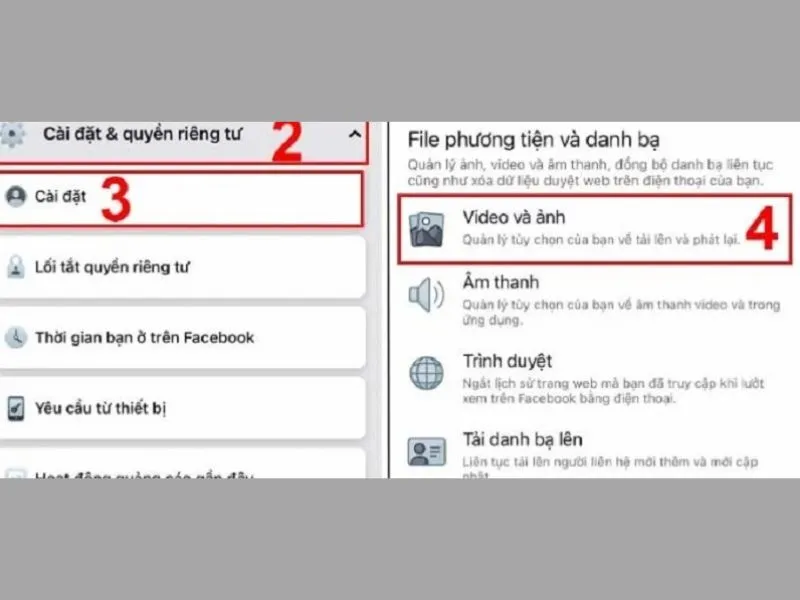 Cách up ảnh lên facebook giữ nguyên chất lượng trong cài đặt