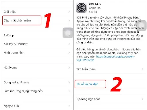 Nhấn chọn tải về và cài đặt