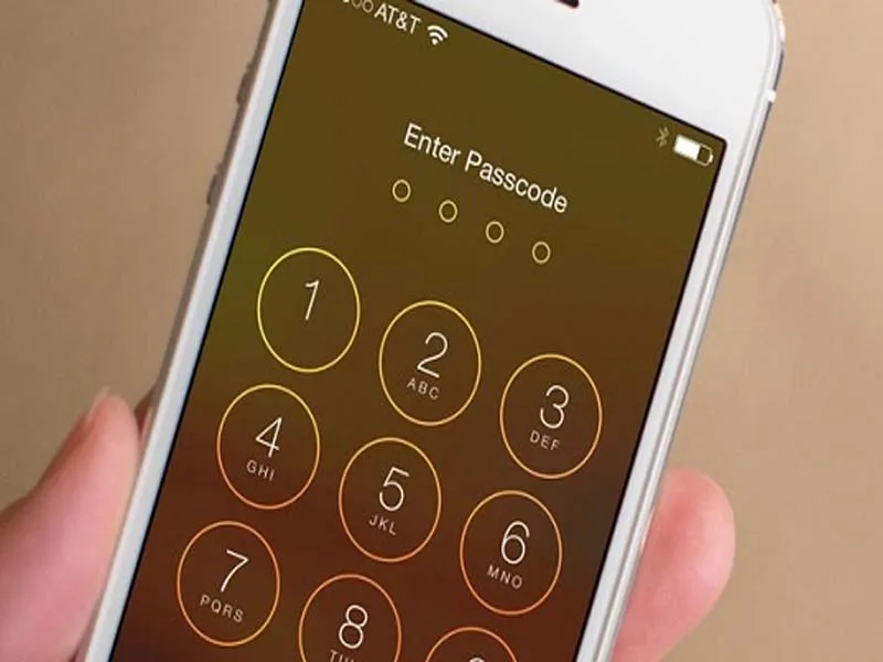 Nhập mật khẩu iphone để mở khóa