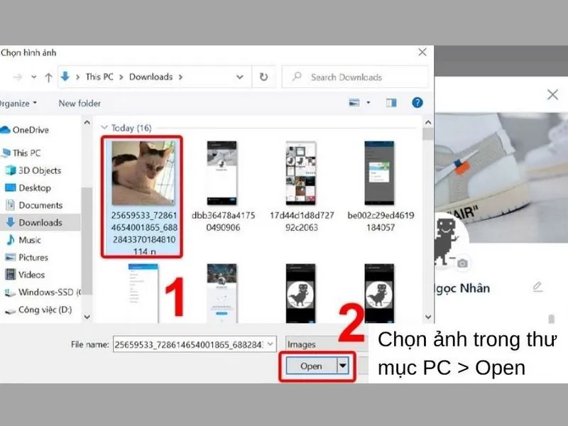 Cập nhật ảnh đại diện trên Zalo