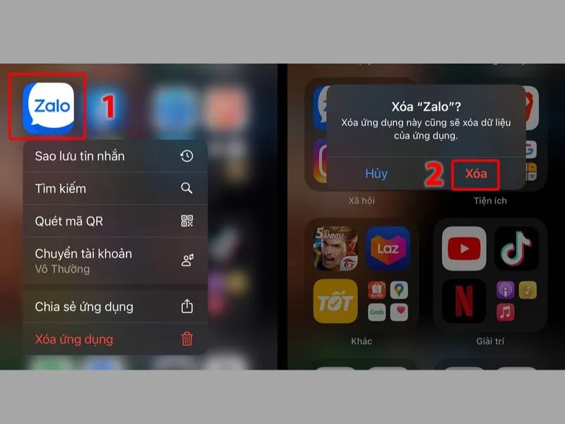 Xóa App iPhone từ thư viện ứng dụng của điện thoại của bạn