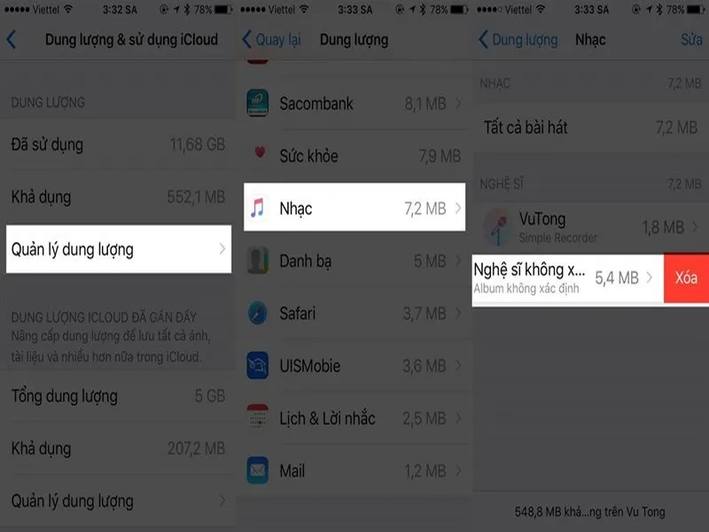 Cách xóa bộ nhớ iPhone hiệu quả