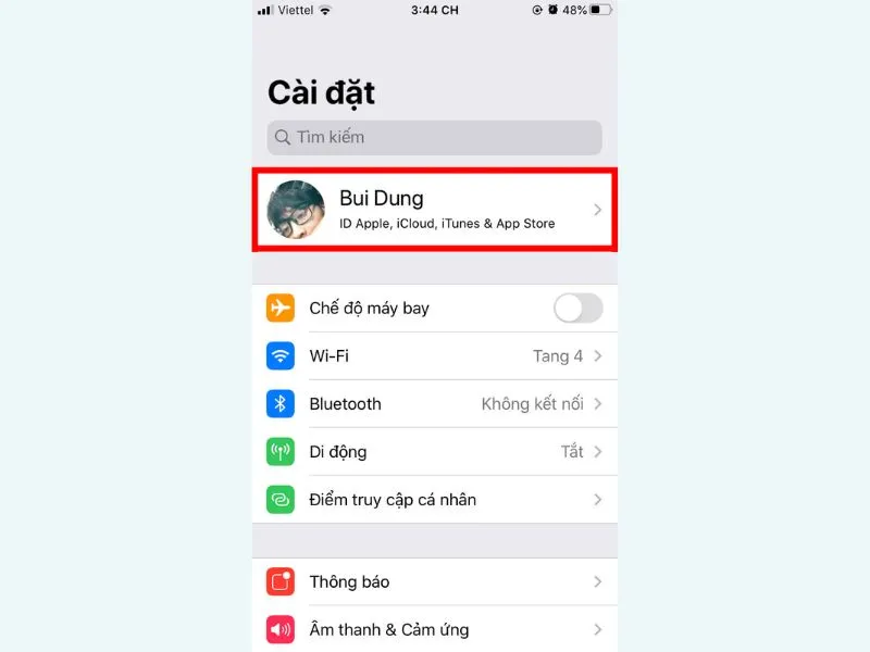 Vào tài khoản của bạn để thực hiện cách xóa dữ liệu trên iCloud