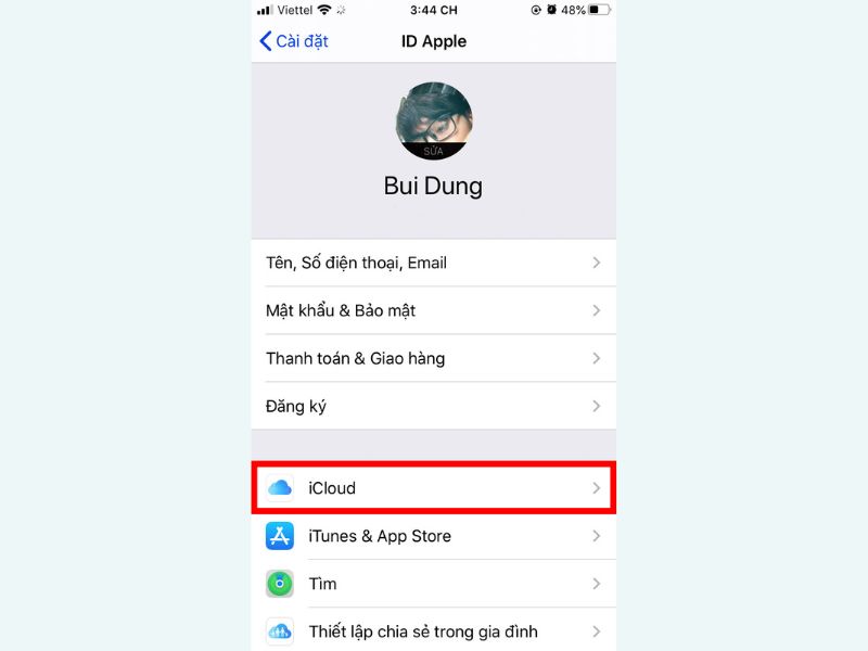 huong dan cach xoa du lieu tren icloud