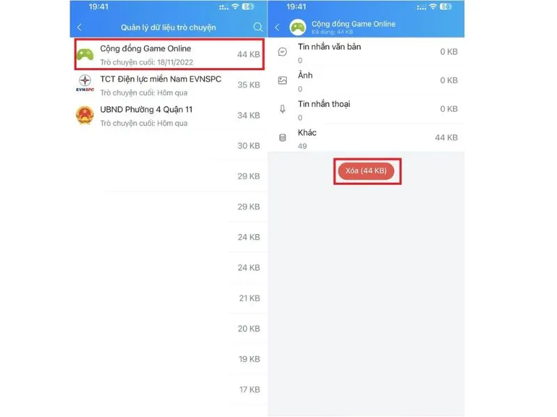 Cách xóa dữ liệu Zalo trên iPhone cần kiểm tra cẩn thận