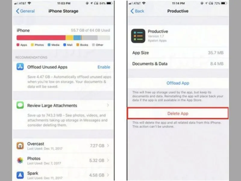 Chỉ bạn cách xóa dung lượng ảo trên iPhone đơn giản nhất