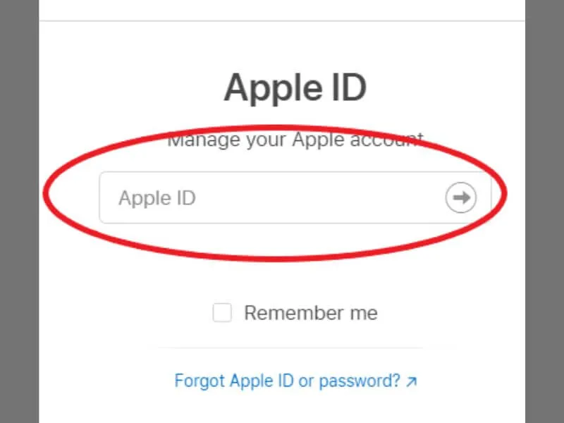 xac nhan mat khau de xoa id apple cu tren iphone