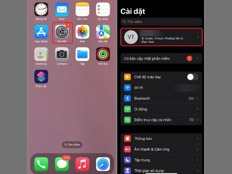 huong dan cach xoa id apple cu tren iphone