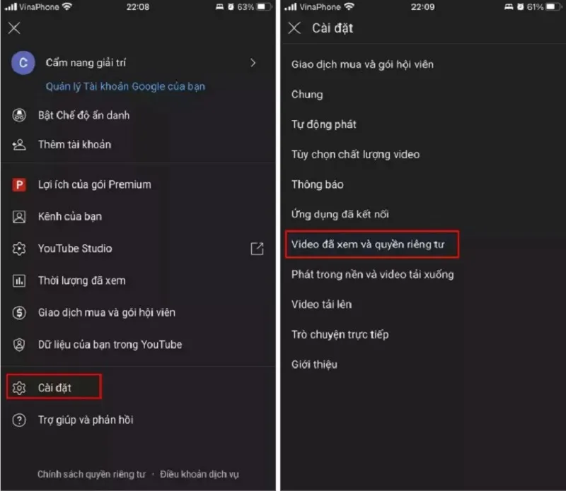 Cách xóa lịch sử Youtube trên iPhone dễ dàng, triệt để