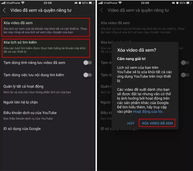 video Youtube trên iPhone