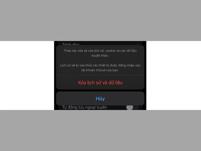 Xóa lịch sử tìm kiếm Safari cho Iphone