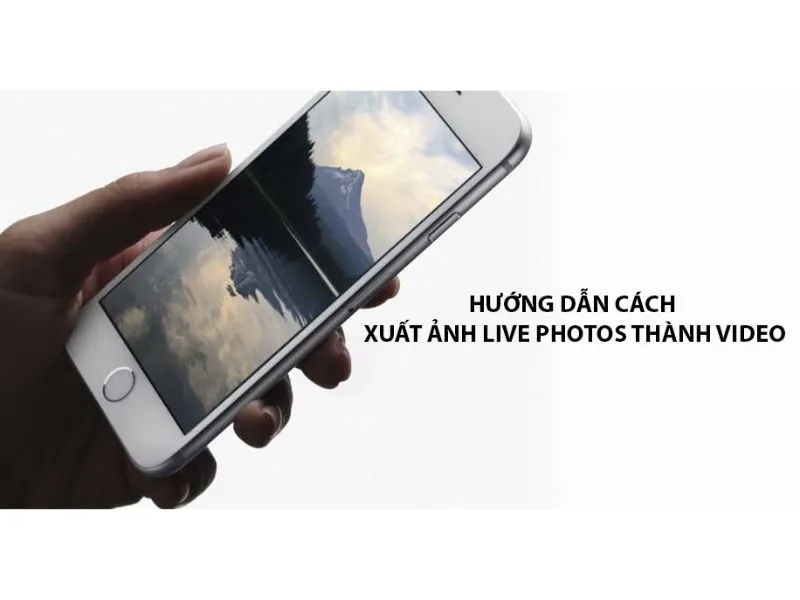 Cách xuất ảnh Live Photo thành video