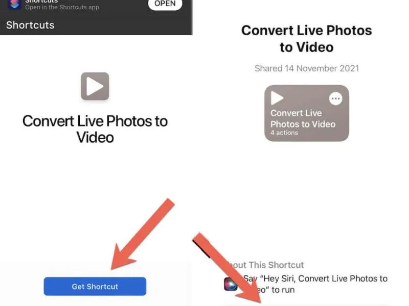 Cách xuất ảnh Live Photo thành video - Thêm vào liên kết