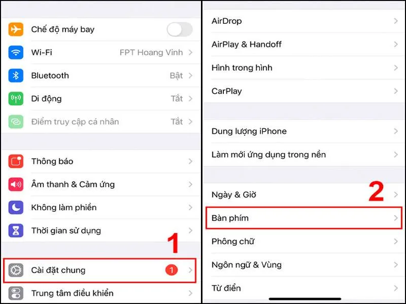Cài bàn phím tiếng Việt cho iPhone