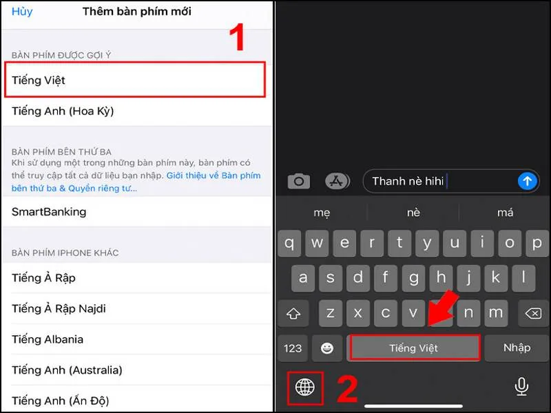 Hướng dẫn cách viết dấu trên điện thoại iPhone