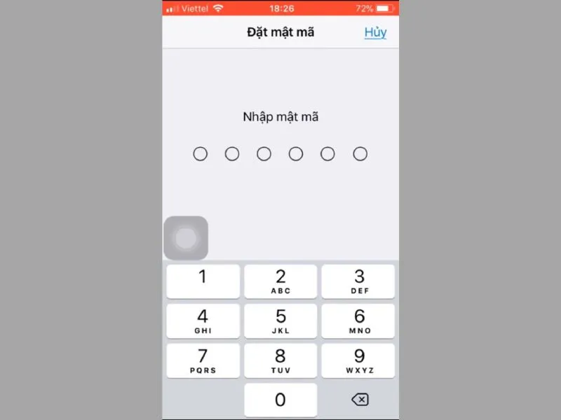 Đặt mật khẩu ứng dụng để cài đặt mật khẩu iPhone
