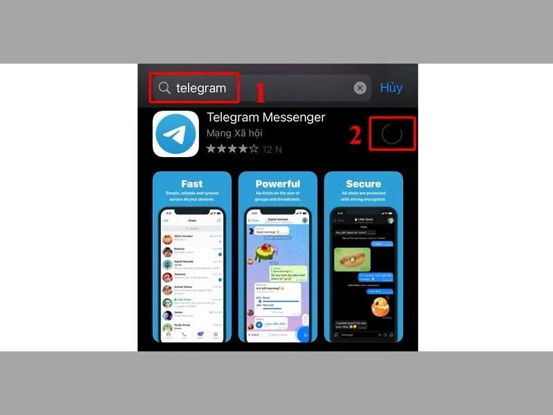 Cài đặt telegram cho iPhone từ App Store nhanh chóng, đơn giản