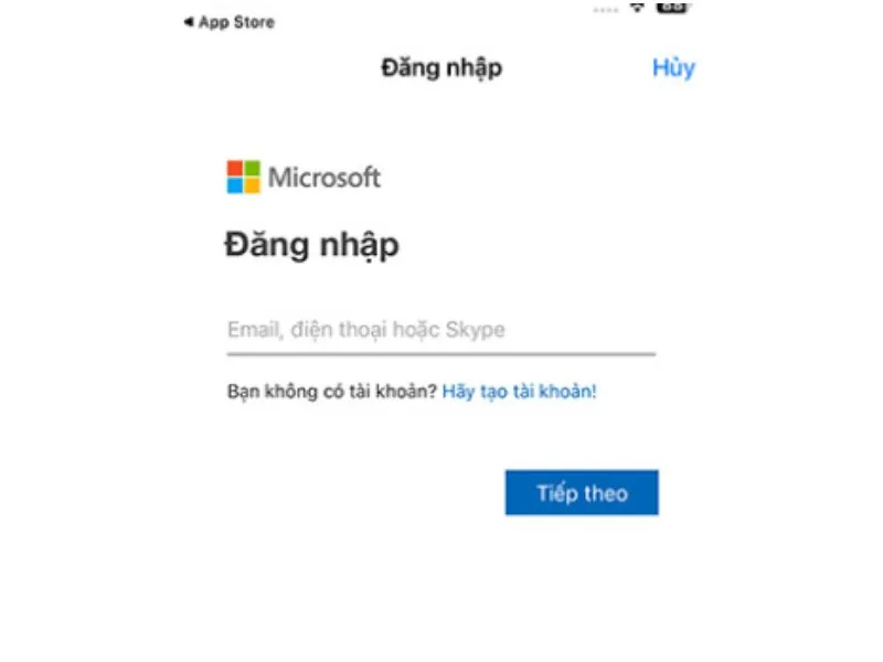 Đăng nhập rồi nhập tài khoản cá nhân