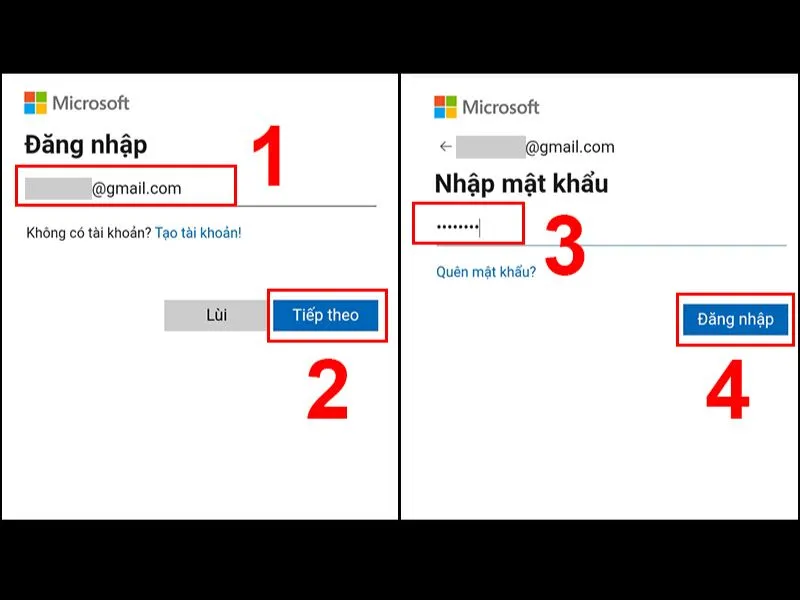 Cài đặt và sử dụng Microsoft Copilot trên điện thoại - đăng nhập tài khoản của Microsoft