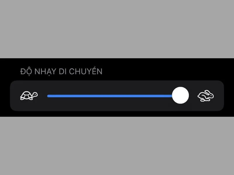 Thiết lập độ nhạy di chuyển của Assistive Touch iPhone