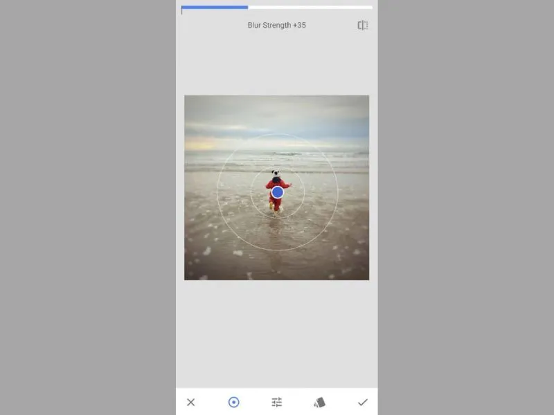 Camera iphone 7 có xoá phông không? Qua ứng dụng Snapseed