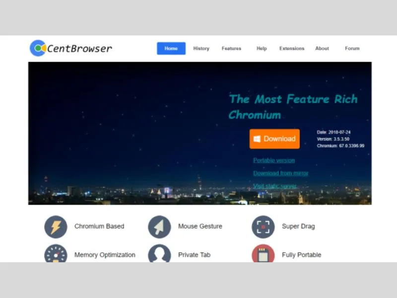 Cent Browser là gì? Cách truy cập vào trang chủ của trình duyệt Cent browser