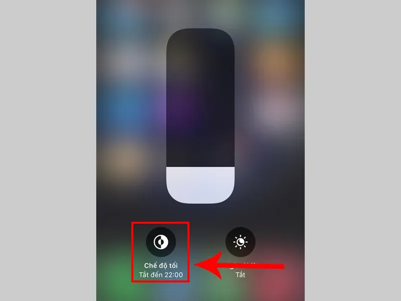Bật chế độ màn hình tối iPhone