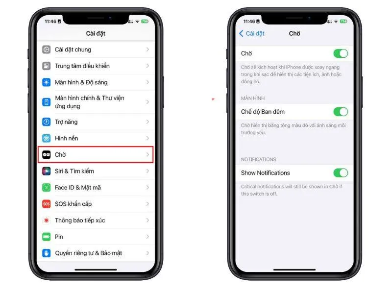 khac phuc che do standby tren ios 17 khong hoat dong