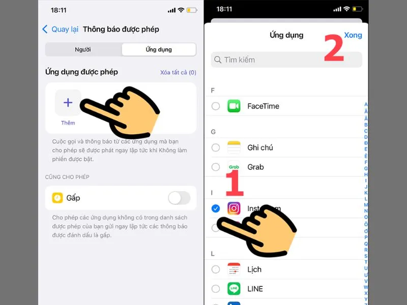 Thêm ứng dụng