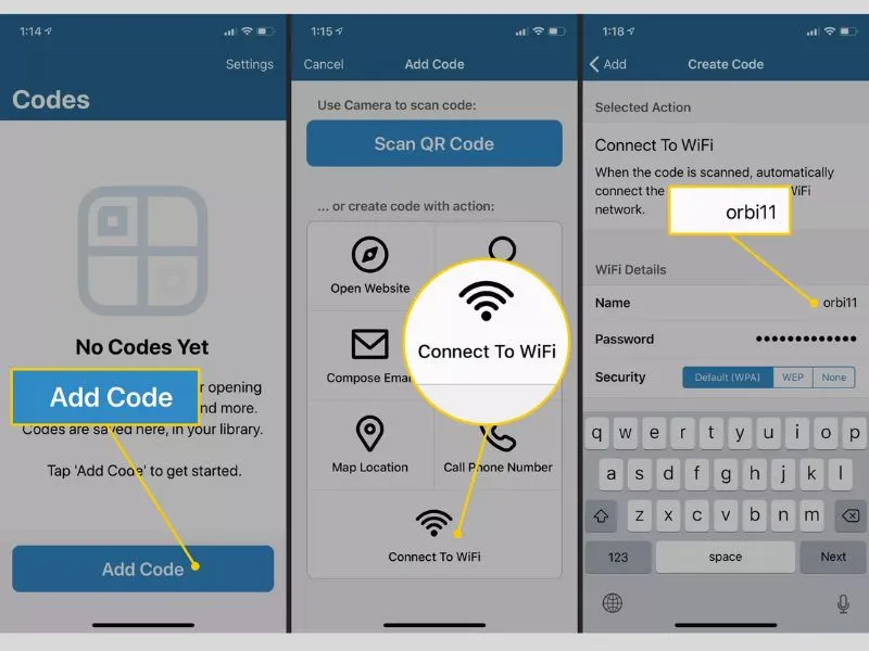 Tạo mã QR chia sẻ mật khẩu WiFi trên iPhone cho Android