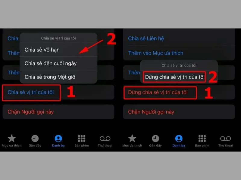 Chia sẻ vị trí dễ dàng bằng Danh bạ của iPhone