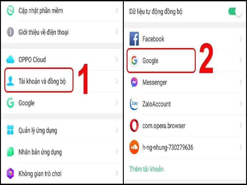 Kích hoạt tùy chọn danh bạ