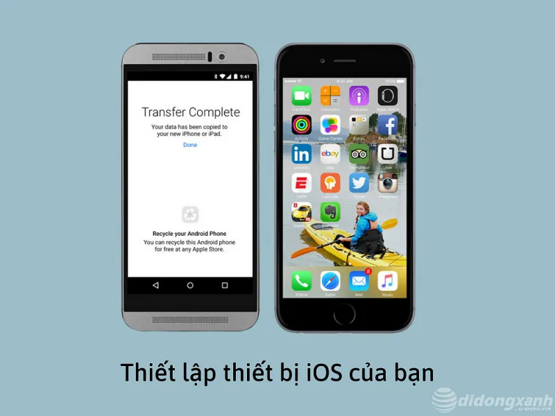 Thiết lập thiết bị iOS để Chuyển dữ liệu từ Android sang iOS