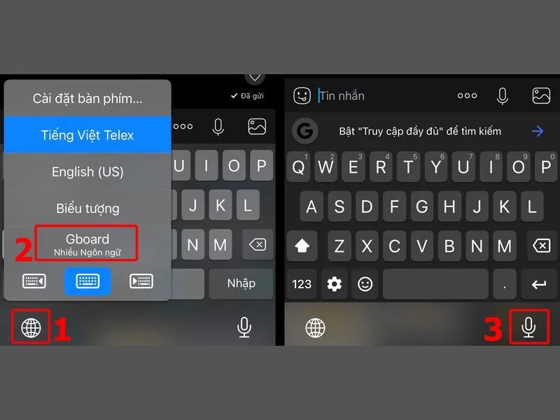 Kích hoạt App Gboard thay thế bàn phím mặc định của iPhone
