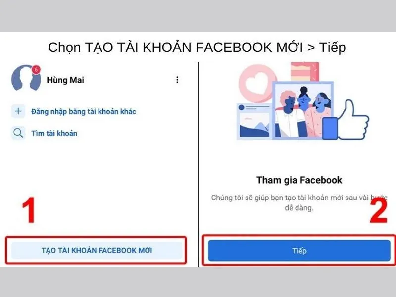Đăng ký Facebook bằng Gmail